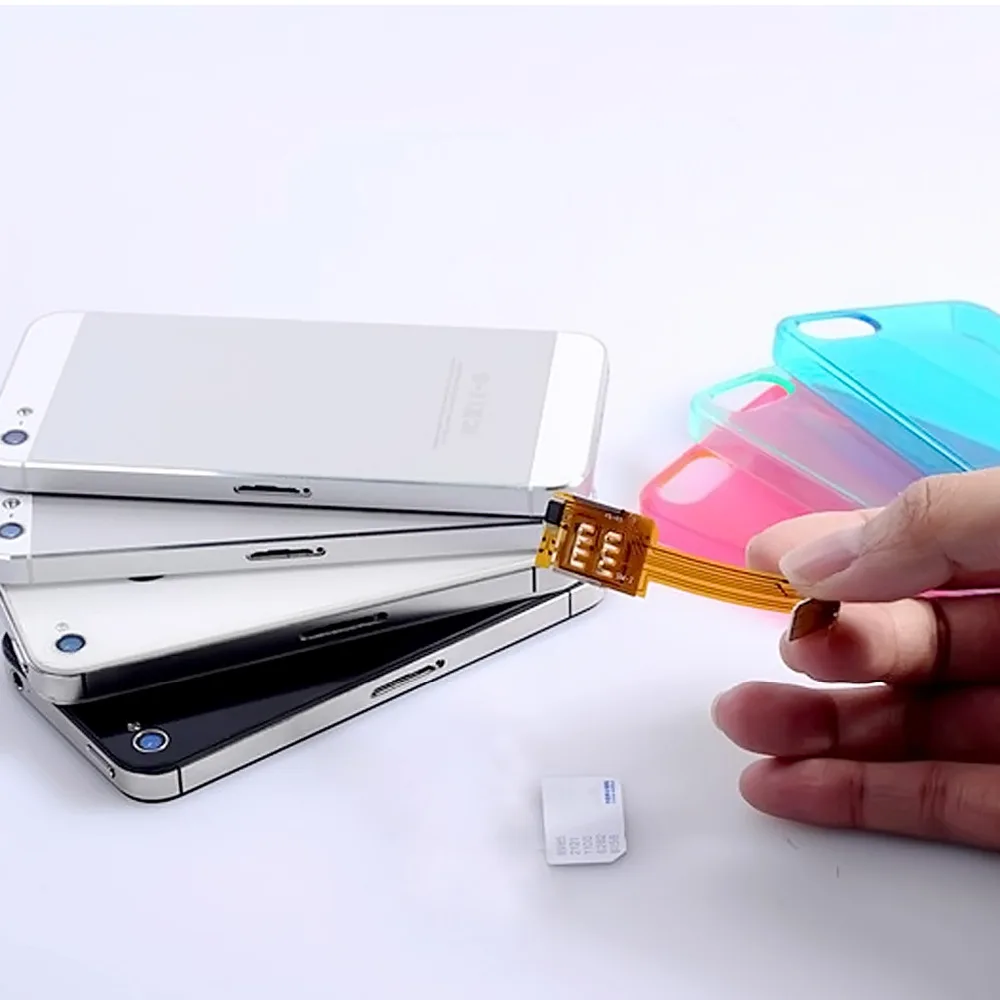 Besegad адаптер с двумя SIM картами в режиме ожидания для iPhone 5 5C 6 6S iphone6s iphone6 iphone5s