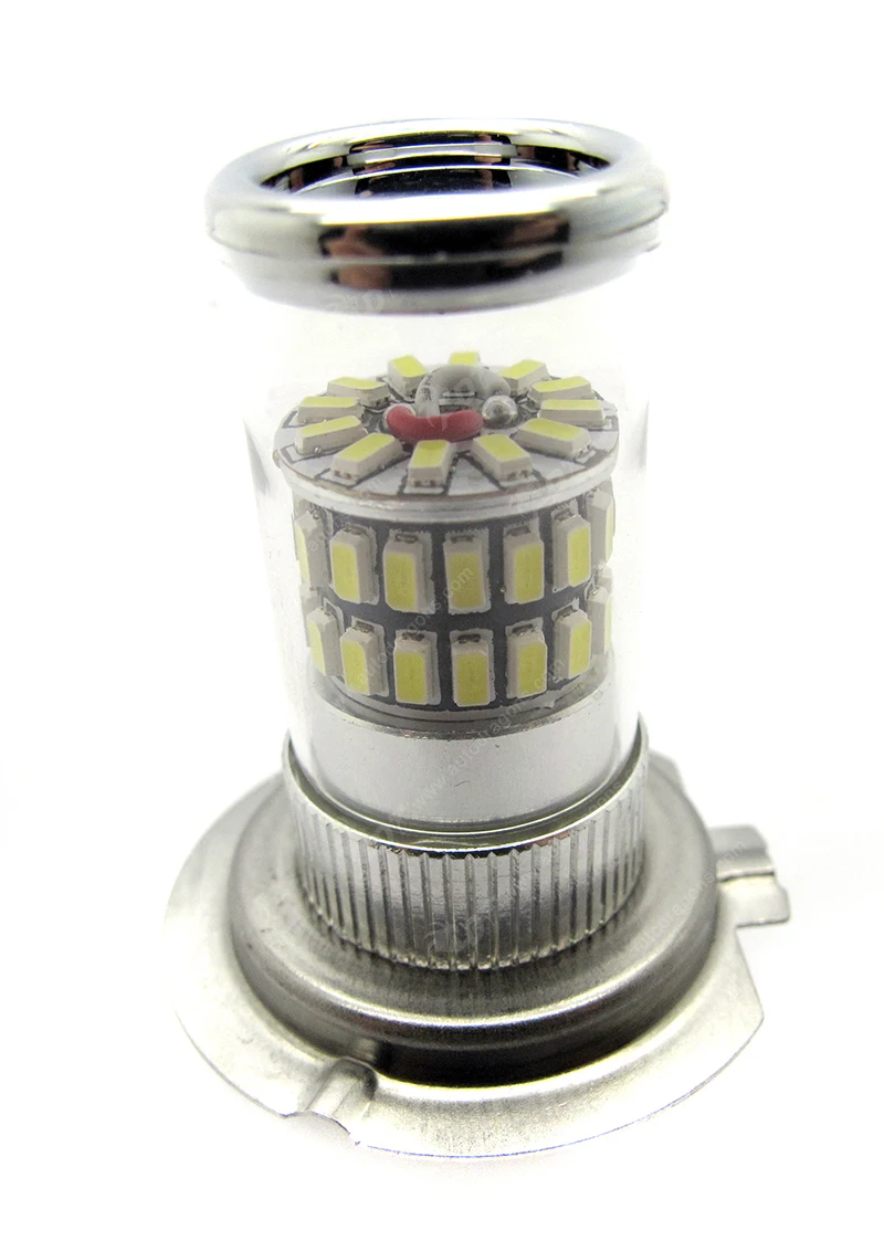2 шт. чип 3014 Ярко белый желтый 48SMD H7/H1/H4 светодиодный фары лампы отражатель