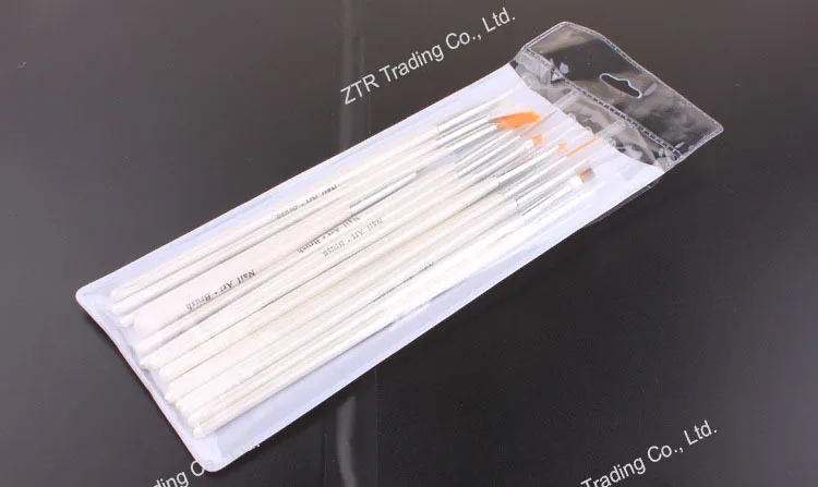 15 шт. набор ручек и кистей для дизайна ногтей кисть инструментов акриловое