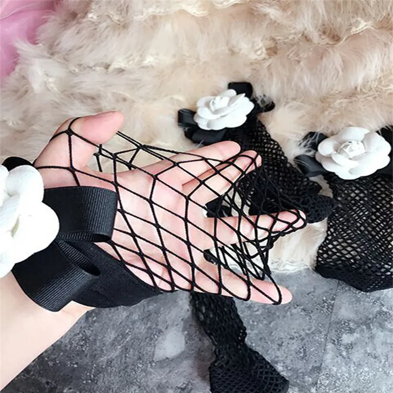 Новое поступление ажурные высокие носки для женщин и девочек кружевные короткие