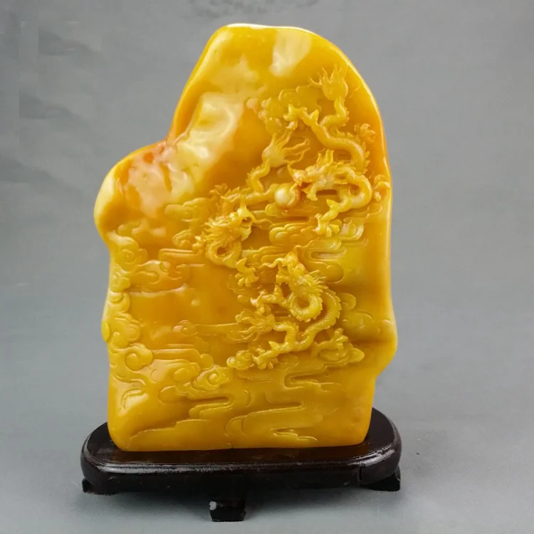 

24cm LARGE # 2020 office HOME Shop hall efficacious FENG SHUI Talisman Mascot 9 Dragons jade carving Sculpture lucky statue