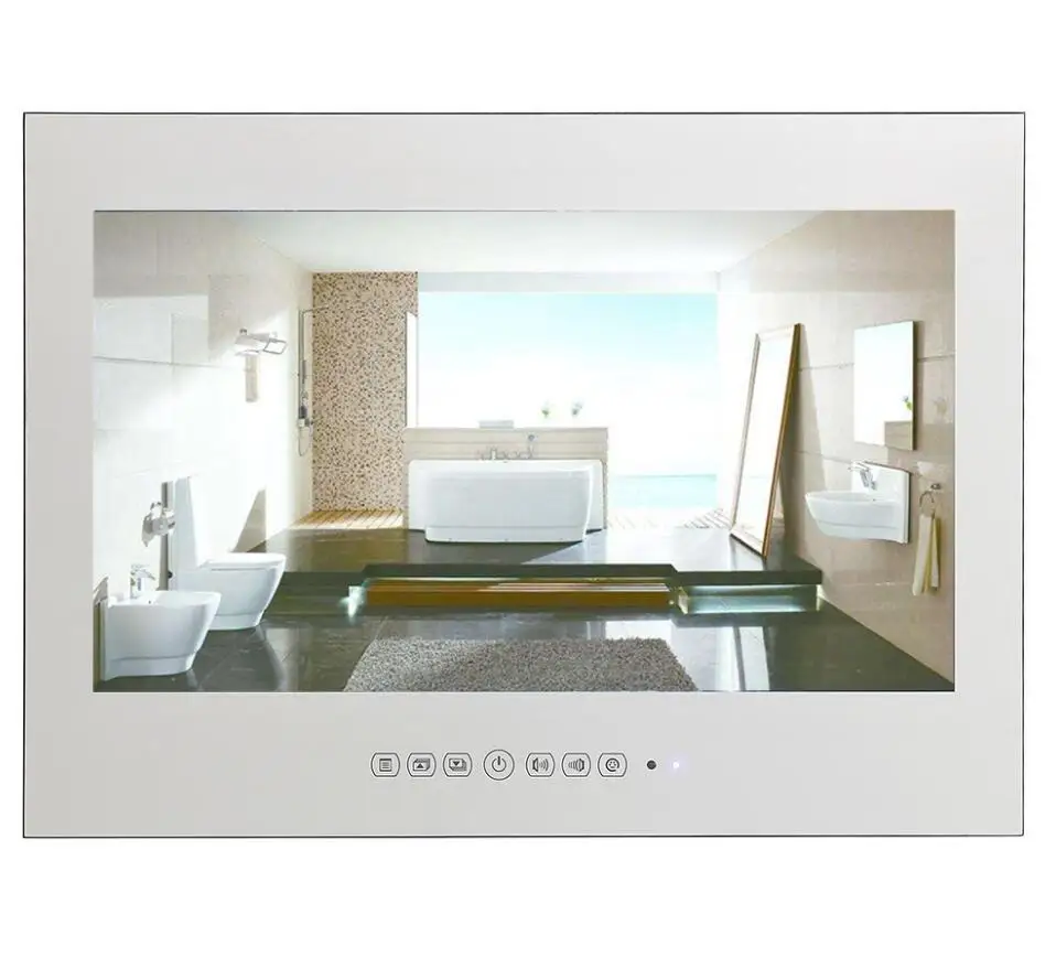 Souria 5" 1920x1080 большой Экран монитор сердечного ритма Смарт Wi-Fi Интернет светодиодный Водонепроницаемый светодиодный ТВ развлечения(ATSC/DVB-T/DVB-T2/C - Цвет корпуса: Silver Mirror TV