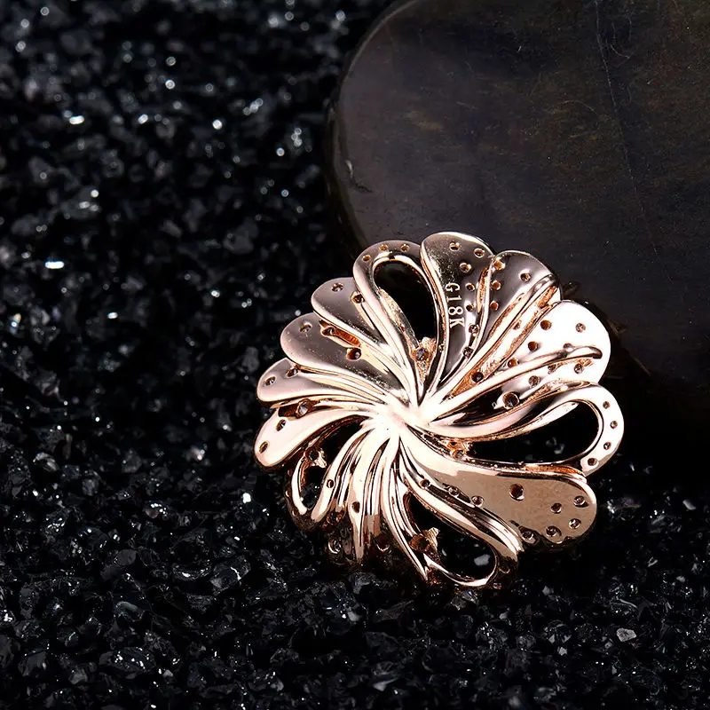 Женская подвеска из розового золота 18 карат LOVERJEWELRY натурального изумруда в форме