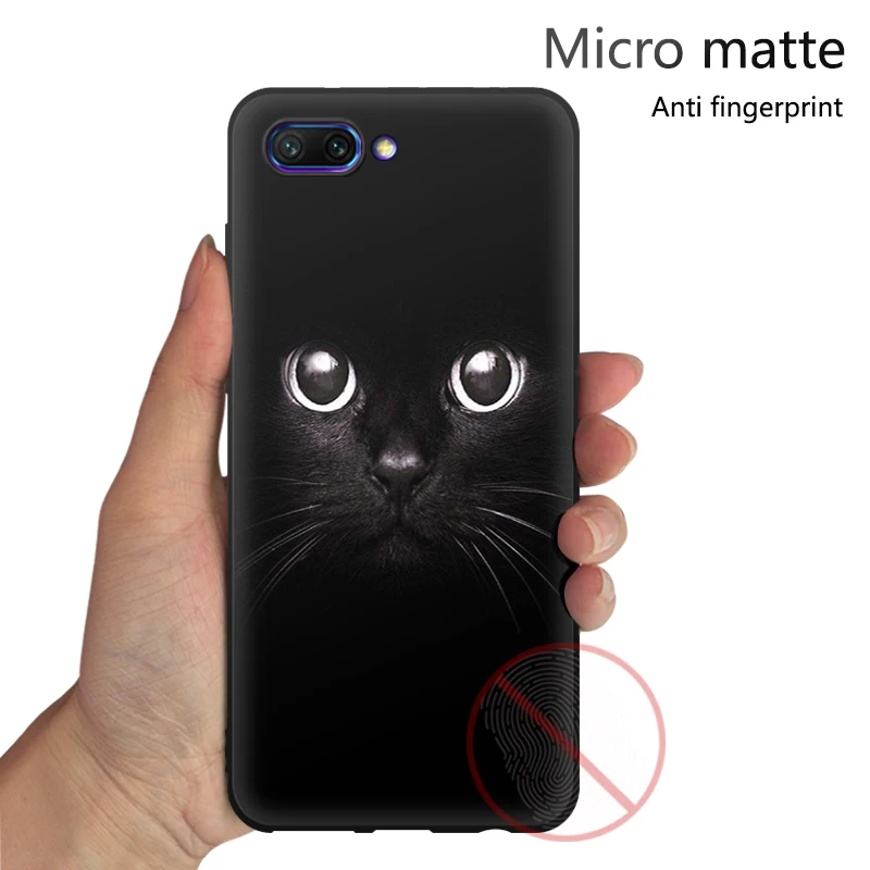 JURCHEN Матовый ТПУ мягкий чехол для телефона Huawei Honor 10 силиконовый мультяшный принт