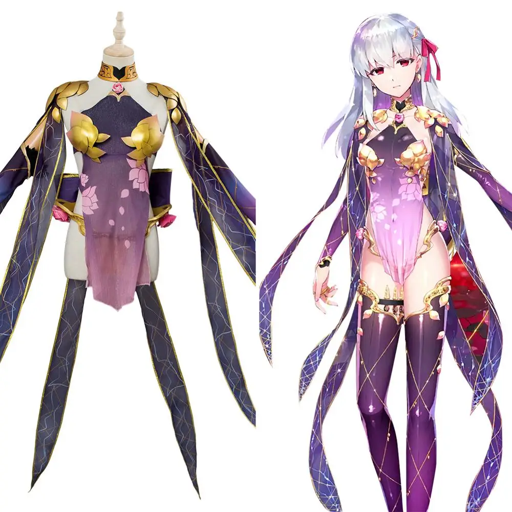 Fate Grand Order FGO Косплей Кама костюм платье с доспехой головной убор полный комплект