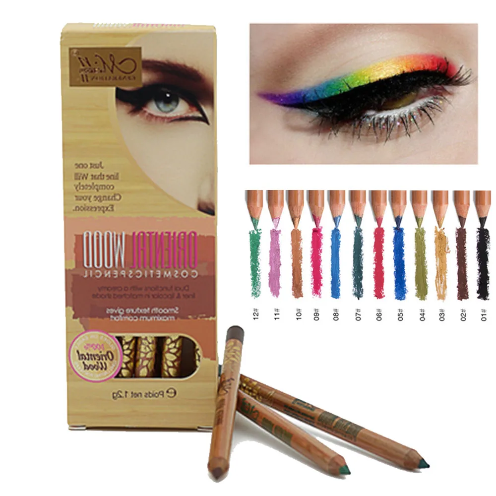 Menow eye makeup Блестящий подводка для глаз карандаш красочная Радужная матовая