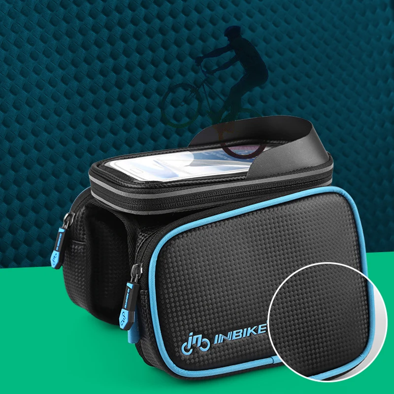 6.2 Дюймов Телефон Велосипед Сумка Непромокаемые Передняя Рама Велосипеда Седло