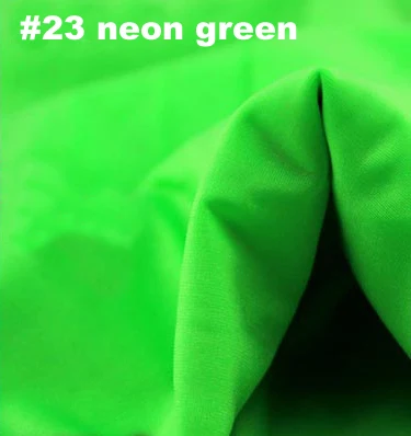 23 neon green 16 цветов 4 способ стрейч трикотажный материал латинская одежда швейная лайкра нейлон спандекс ткань для купальников - Цвет: 23 neon green