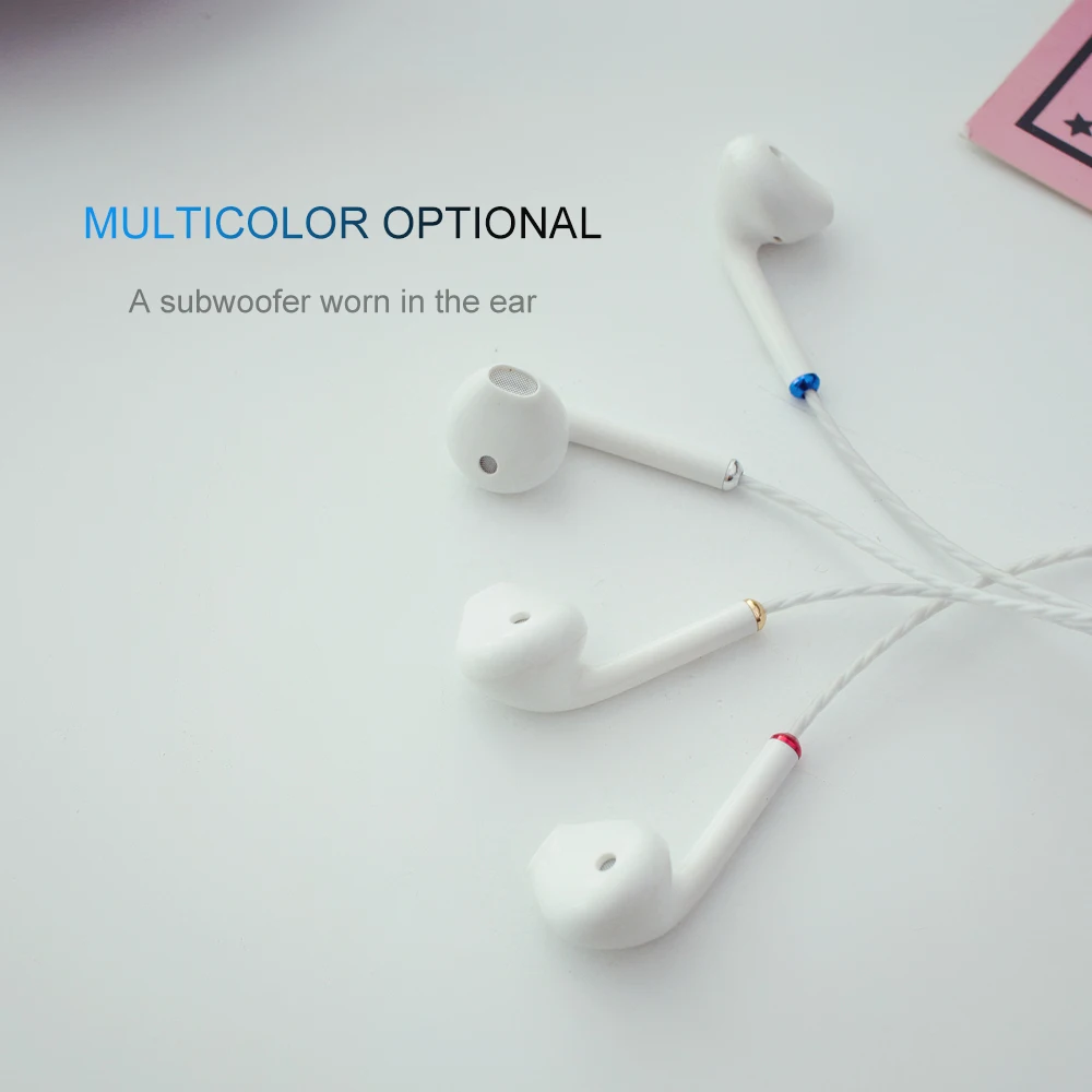 MYD-v1 mini earphone in-ear TPE universal Android subwoofer wire control with wheat | Электроника