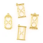 2 шт., подвеска золотого цвета в виде песочных часов, 4 разных стиля