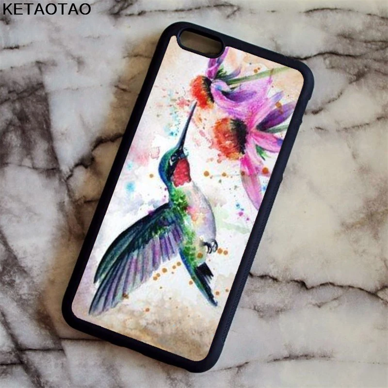 KETAOTAO Святой Колибри чехол для телефона s iPhone 4S 5S 6 6S 7 8 X PLUS samsung S3 4 5 NOTE из мягкого ТПУ