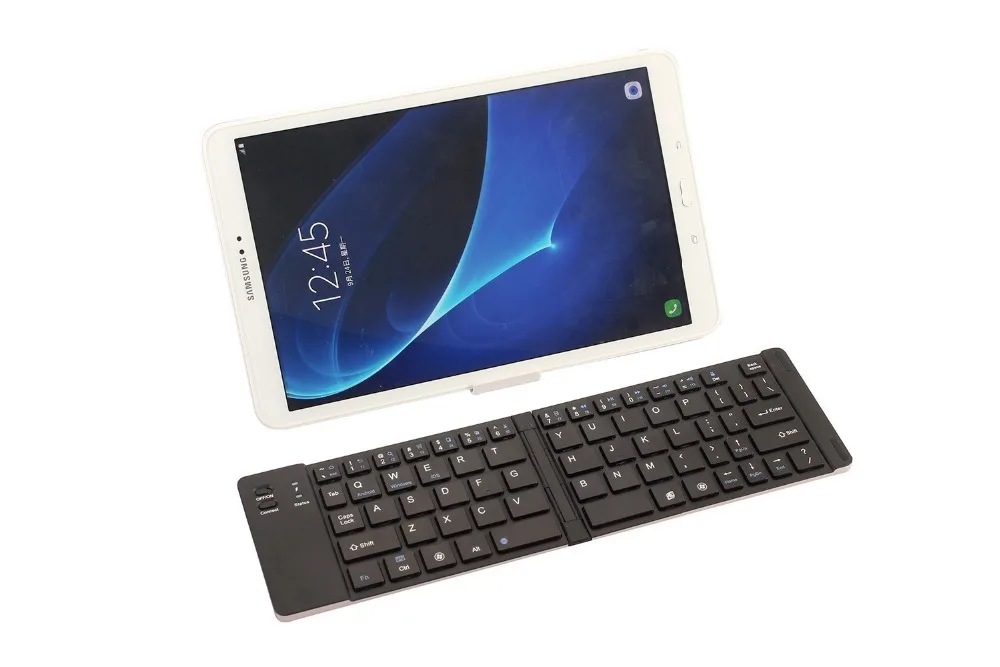 QUWIND Беспроводная Bluetooth Металлическая Складная клавиатура для iPad 2018 iPhone 7 8 X Samsung