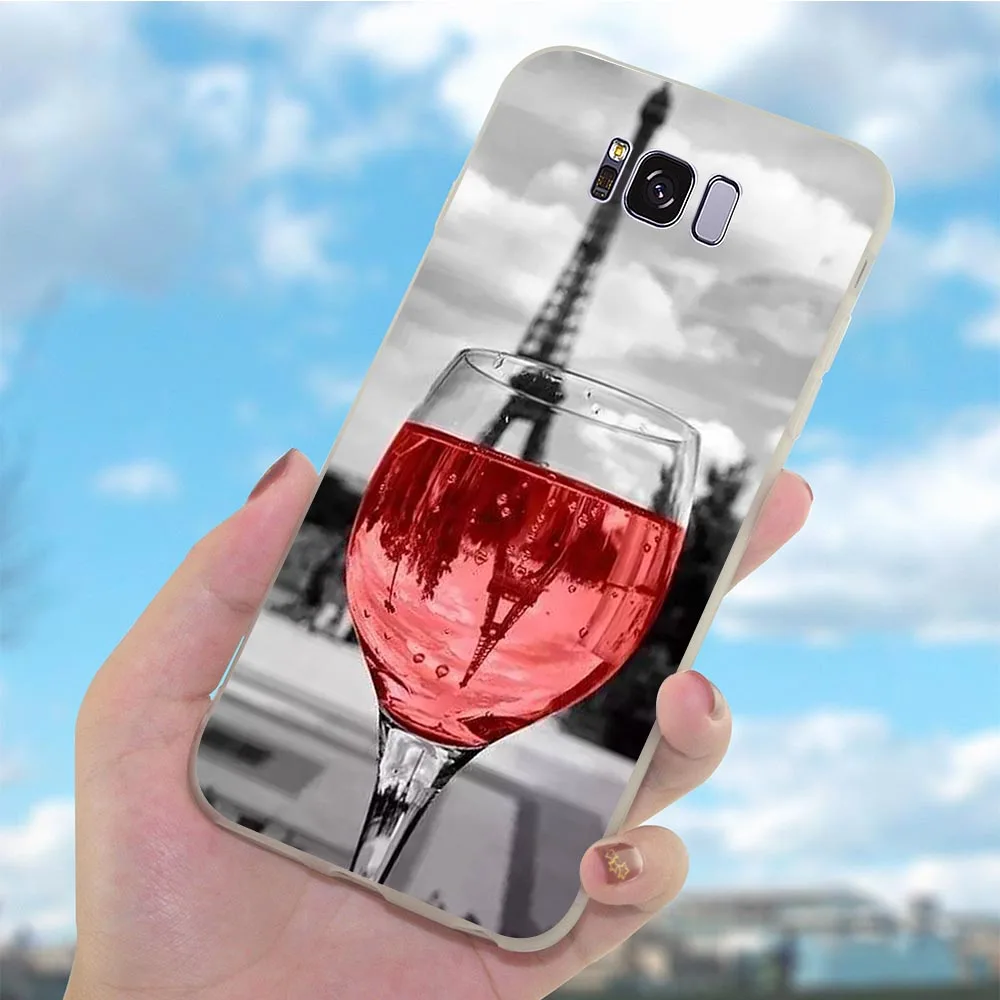 Мягкие ТПУ чехлы Эйфелева башня чехол для телефона Samsung Galaxy S6 Чехол M10 M20 M30 S7 Edge S8 S9