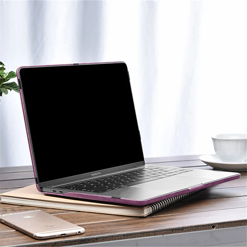 Тонкий Премиум чехол для ноутбука из искусственной кожи Macbook Pro 13 A1706 A1708 A1989 15 A1707