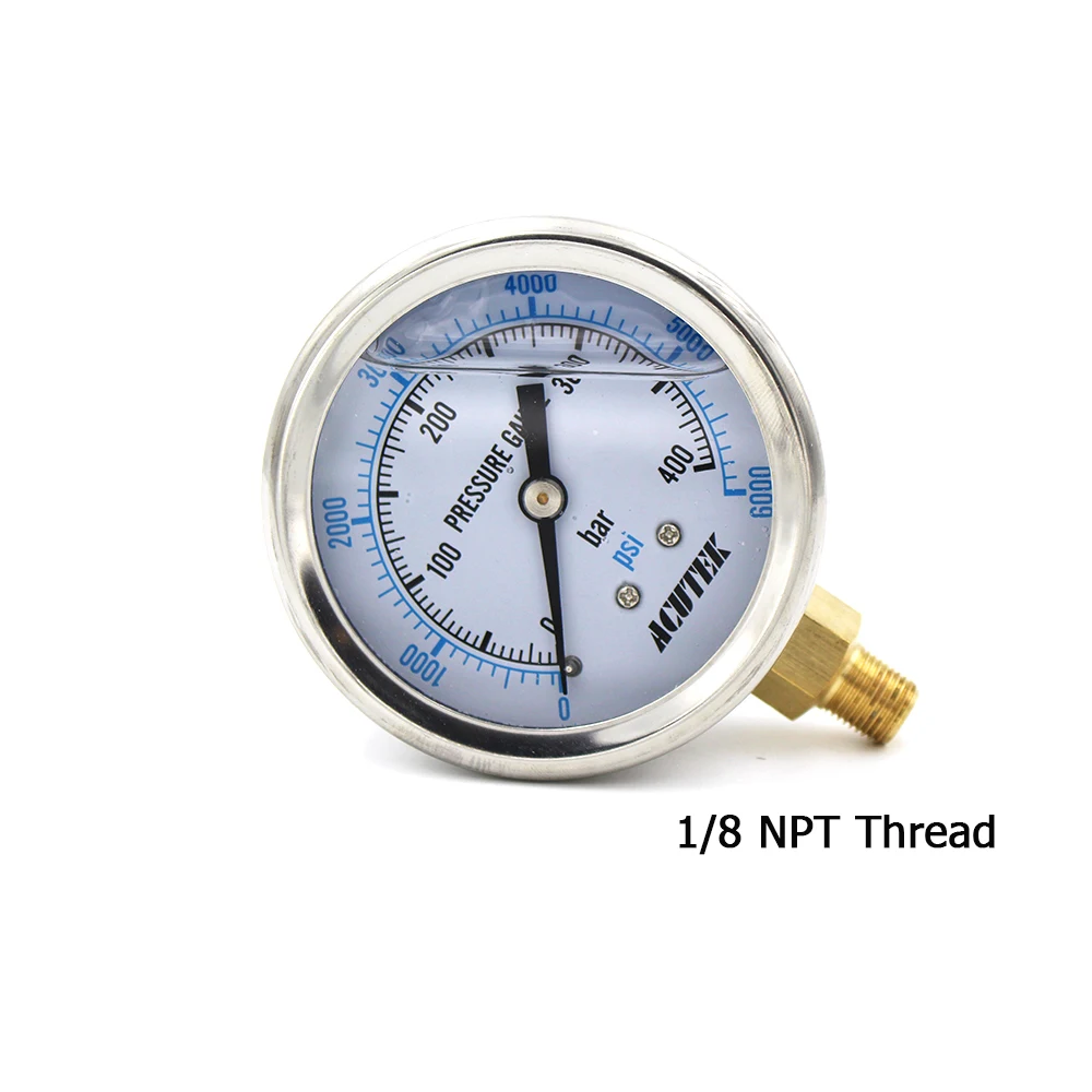 PCP Пейнтбол Airsoft высокое Давление 2 5 ''масло/заполненные жидкостью датчики 63 мм