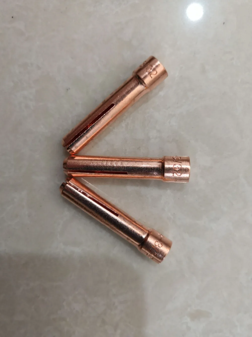 10N24S 2,4 мм TIG Короткие цанговые наконечники для WP17 18 26 wig-сварочная факел серия 10 шт