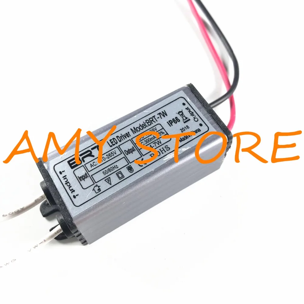 AC 110 265V DC 12 28V 300mA IP66 драйвер питания для 4 7x1W светодиодные полосы света|ac dc 300ma|power ac