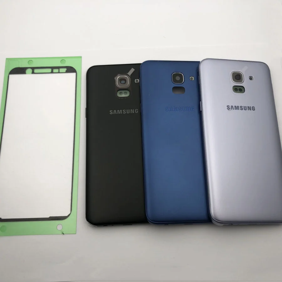 Задняя крышка батарейного отсека для Samsung Galaxy J6 2018 J600 J600F задняя средняя рамка