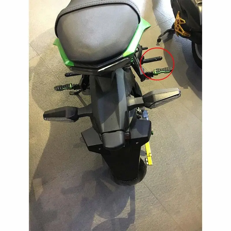 Motorcycle CNC Aluminium Adjustable Rider Rear Sets Rearset Footrest Foot Rest Pegs For Kawasaki Z125 Pro 2016 2017 | Автомобили и