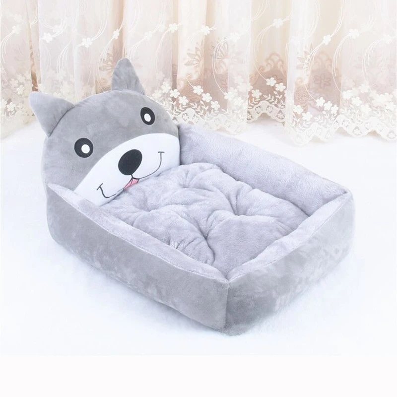 Husky Мультфильм totoro stitch Пикачу кровать для собаки коврик в форме милых животных одеяло для питомца диван съемный теплый питомник домик для кошки гнездо для дома QF01 - Цвет: Husky