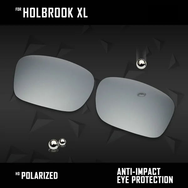Silver Chrome OOWLIT Lenses Replacements For Oakley Holbrook XL OO9417 Sunglasses Polarized- Multi Colors - Цвет линз: Silver Chrome