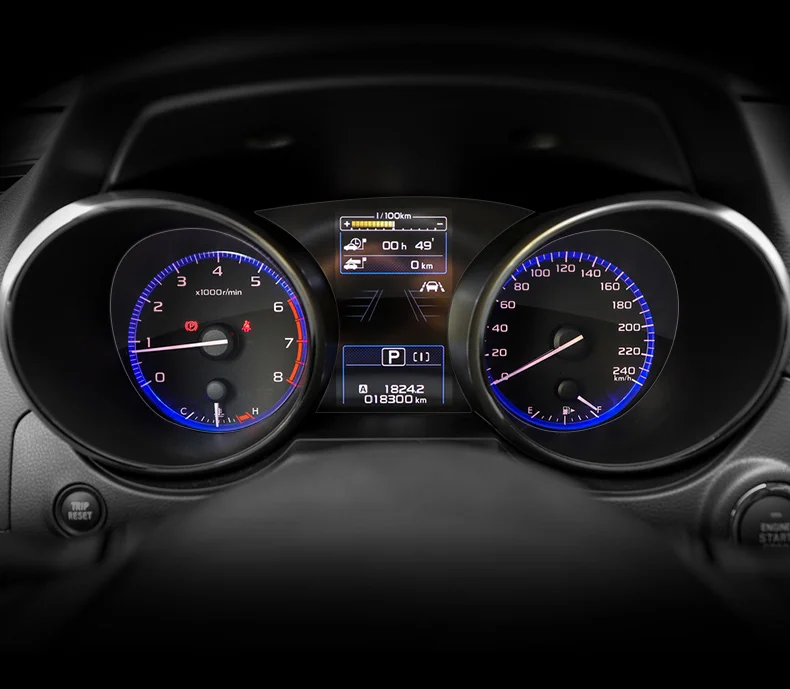 HD приборной панели Защитная пленка для Subaru Forester XV Outback 2013, 14, 15, 16, 17, 18, 19, AB382