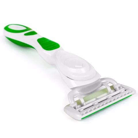 Персонализированная бритвенная ручка Qshave It Green Lady