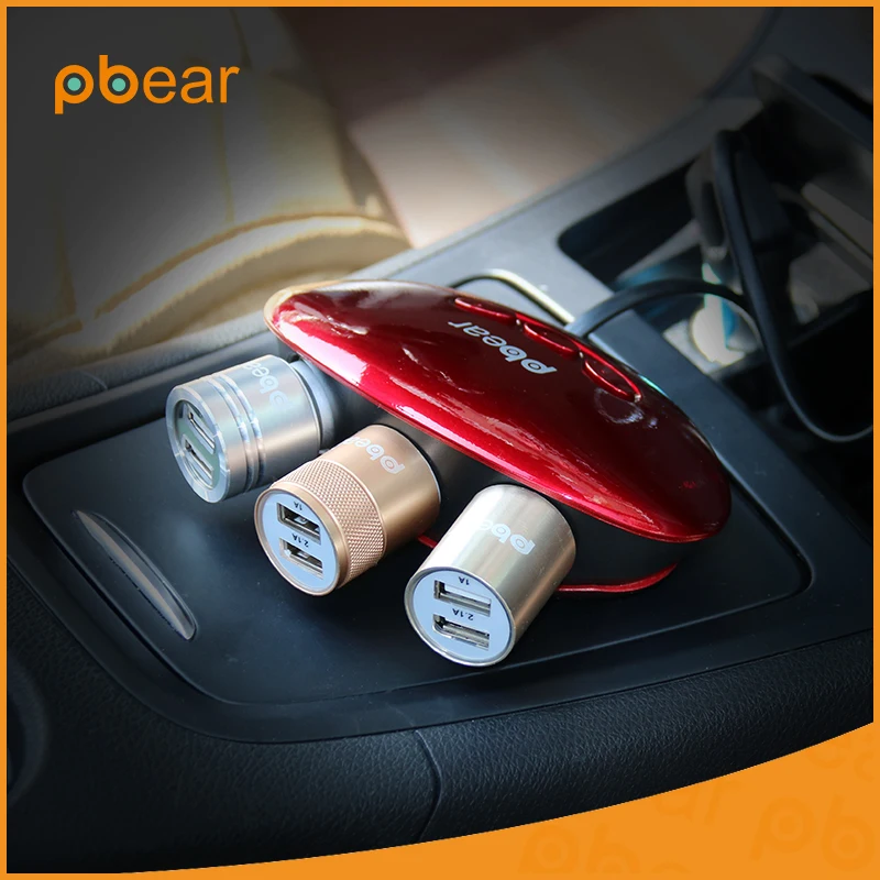 Pbear DC 12 В/24 В Dual USB Портов 3 Способа Автомобильного Прикуривателя прикуривателя