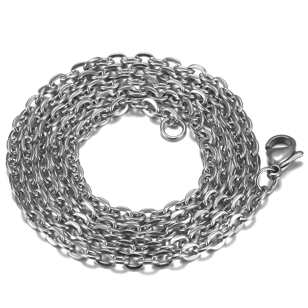 Цепочка мужская из нержавеющей стали с застежкой лобстером 2 3 мм|Цепочки| |