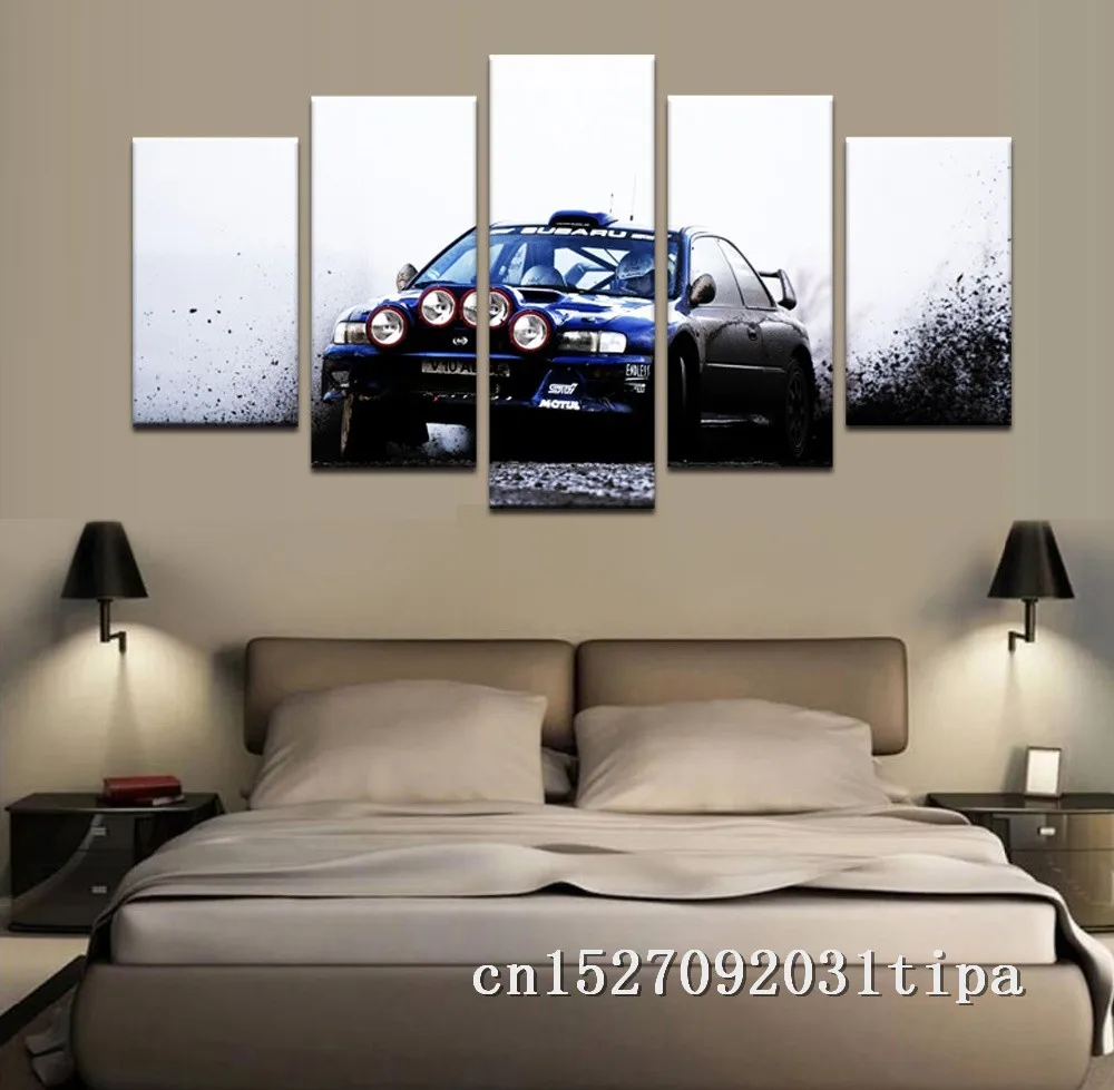 Subaru Leopard WRX STI 5 панель абстрактная настенная живопись маслом плакат напечатанная Картина на холсте картины для гостиной домашний декор