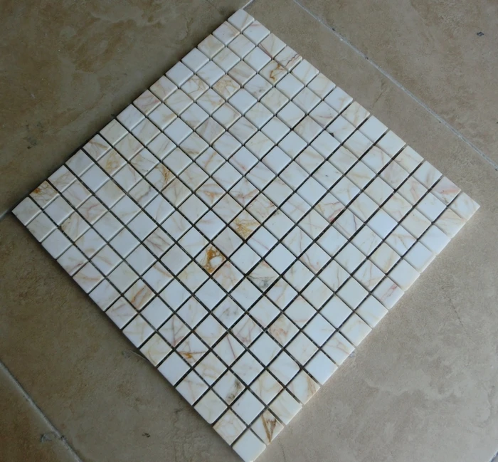 Плитка Мозаичная из мраморного камня белый цвет для кухни ванной комнаты 15 мм|living