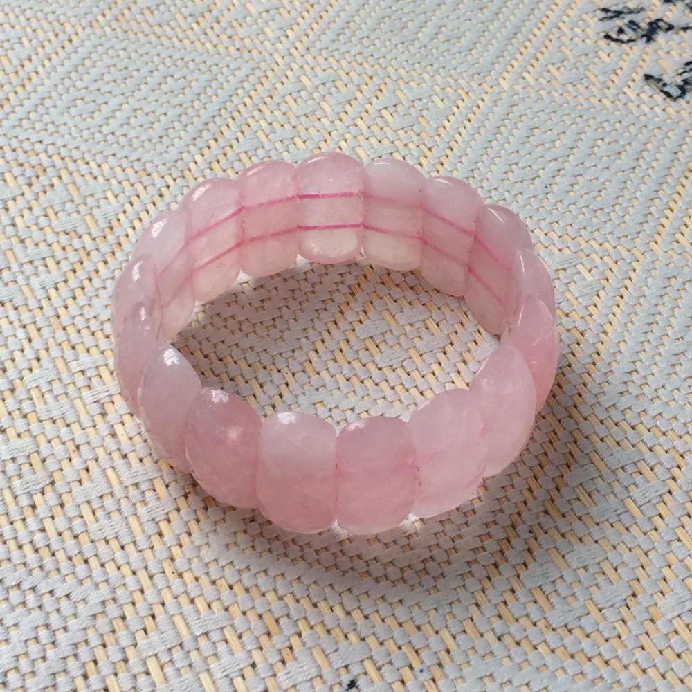 

natural rose quartz stone beads bracelet natural gemstone bracelet DIY jewelry for woman for gift for love wholesale !