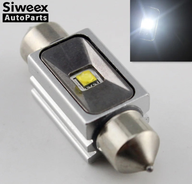 1 шт. белый 1SMD Автомобильный светодиодный 12 В гирлянда Купол номерного знака Карта светильник низкое энергопотребление 31 мм 36 мм 39 мм 41 мм