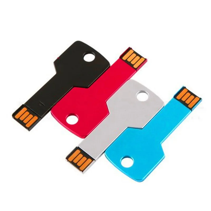 USB-флешка в форме ключа с логотипом на заказ металлическая карта памяти 4 ГБ 8 16 32 64