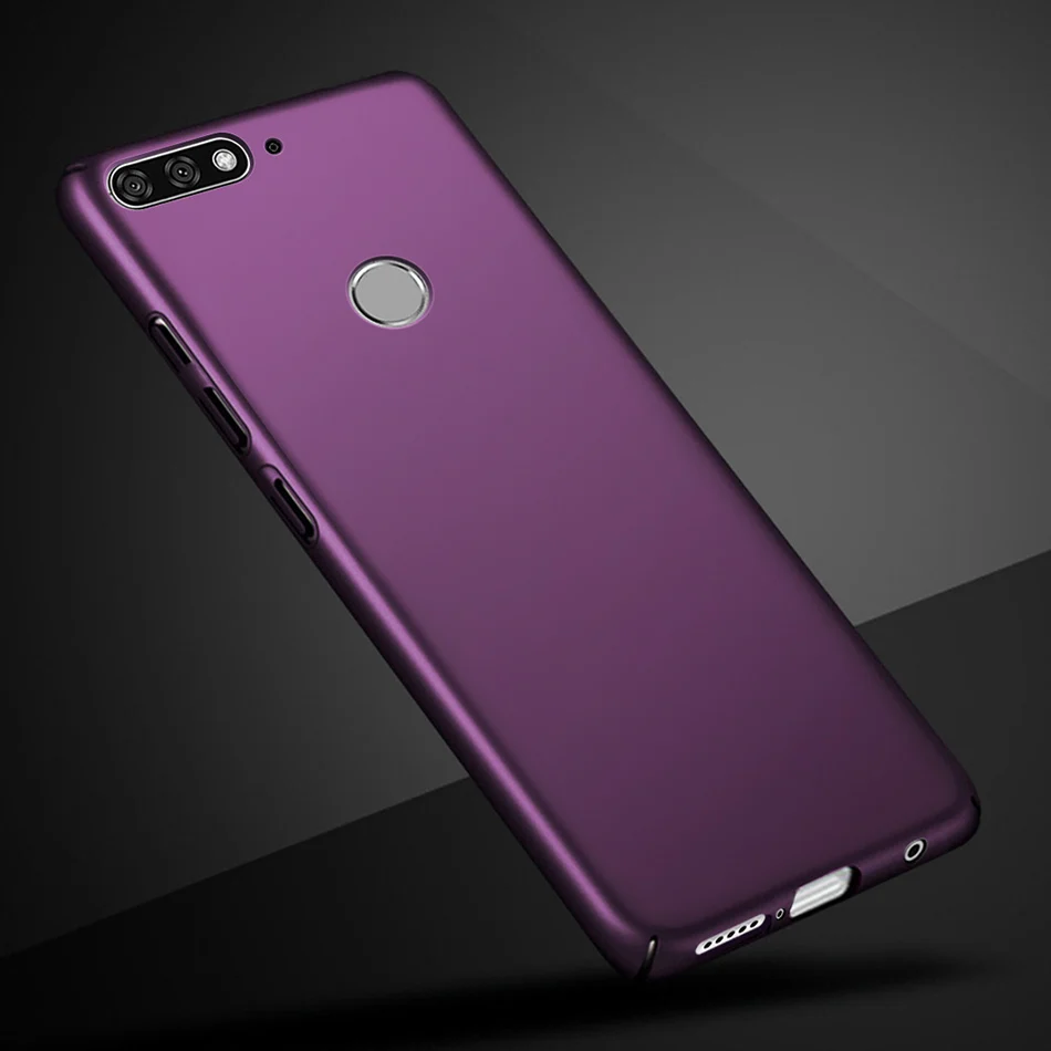 Роскошный Матовый чехол для Huawei Y7 2018 тонкий жесткий пластиковый Prime Y 7 | Мобильные
