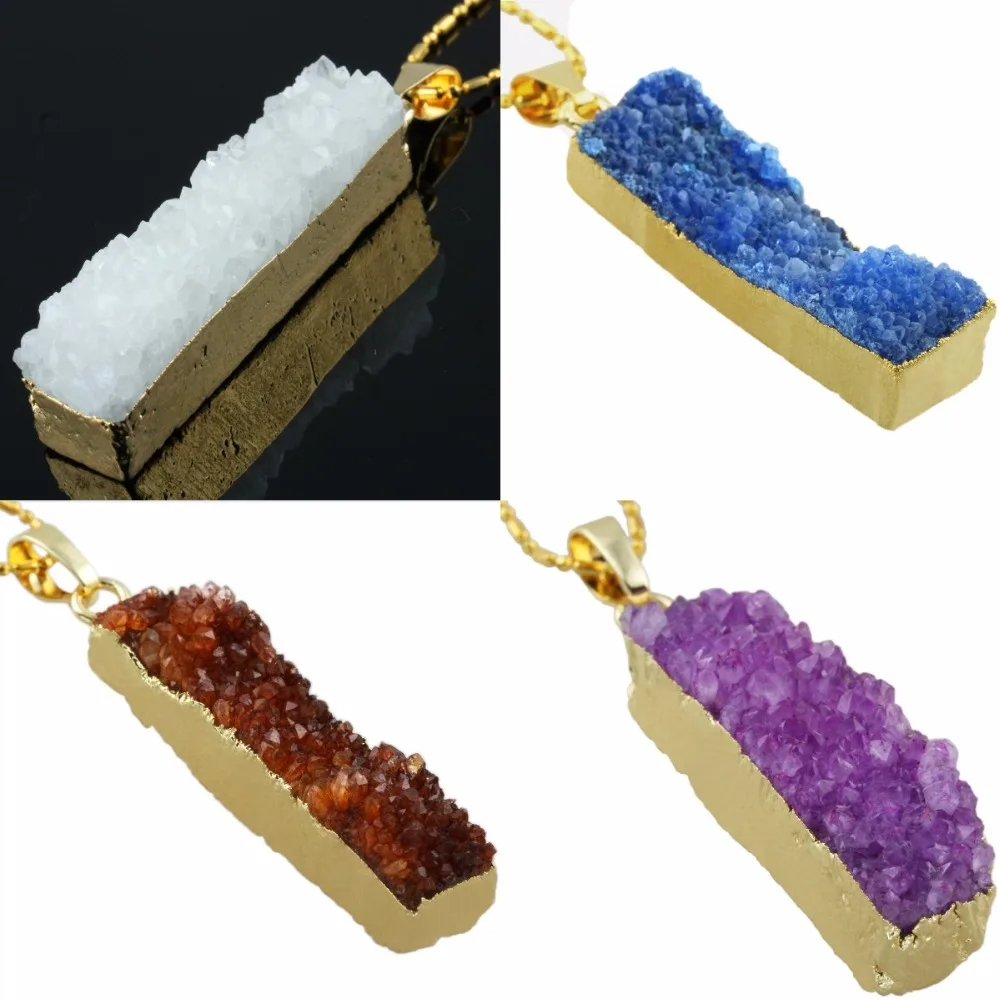 Кварцевый зеркальный камень SUNYIK точечный драгоценный исцеляющий кулон