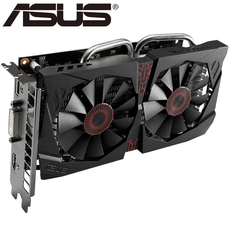 ASUS, оригинальная Видеокарта GTX 750 Ti, 2 Гб, 128 бит, GDDR5, видеокарты для nVIDIA Geforce GTX 750Ti, использованные карты VGA, GTX750TI