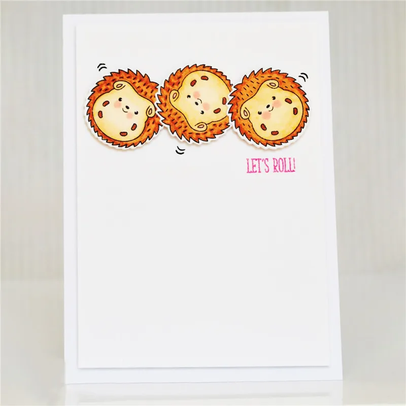 Naifumodo штампы чистые и штампованные животные для изготовления карт ежки