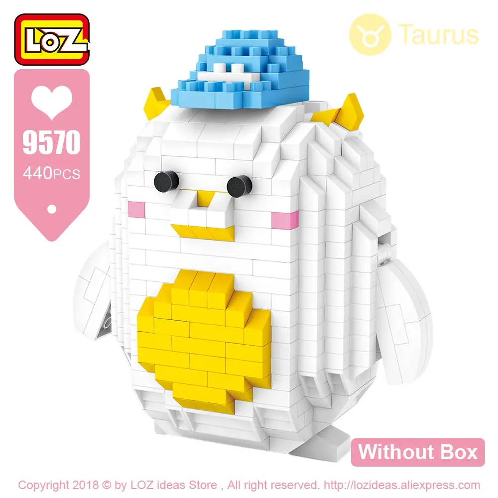 9570 Without Box LOZ алмазные блоки Рак милые китайские панды персонажи мультфильмов микро строительные блоки игрушки для детей DIY Кирпичи забавы 9568 - Цвет: 9570 Without Box