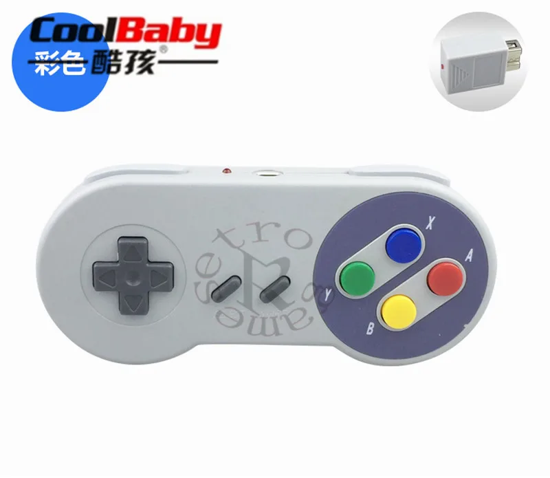 2 шт./лот беспроводной контроллер для Super Nes Mnini Classic Edition фиолетовая кнопка 4G
