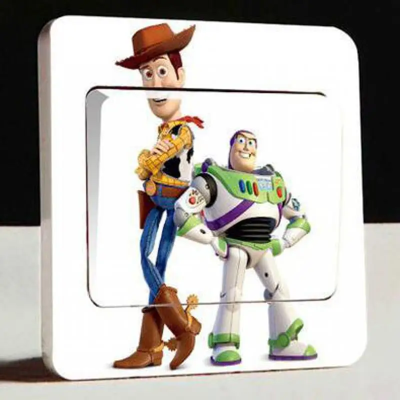 1 шт История Базз Лайтер переключатель наклейки Анахайм-Анахайм dekorasi Nkrumah kartun