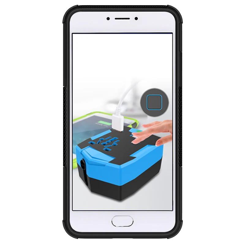 Ультратонкий смешанный жесткий защитный чехол для Meizu M3 M3S M3mini 360 ударопрочный