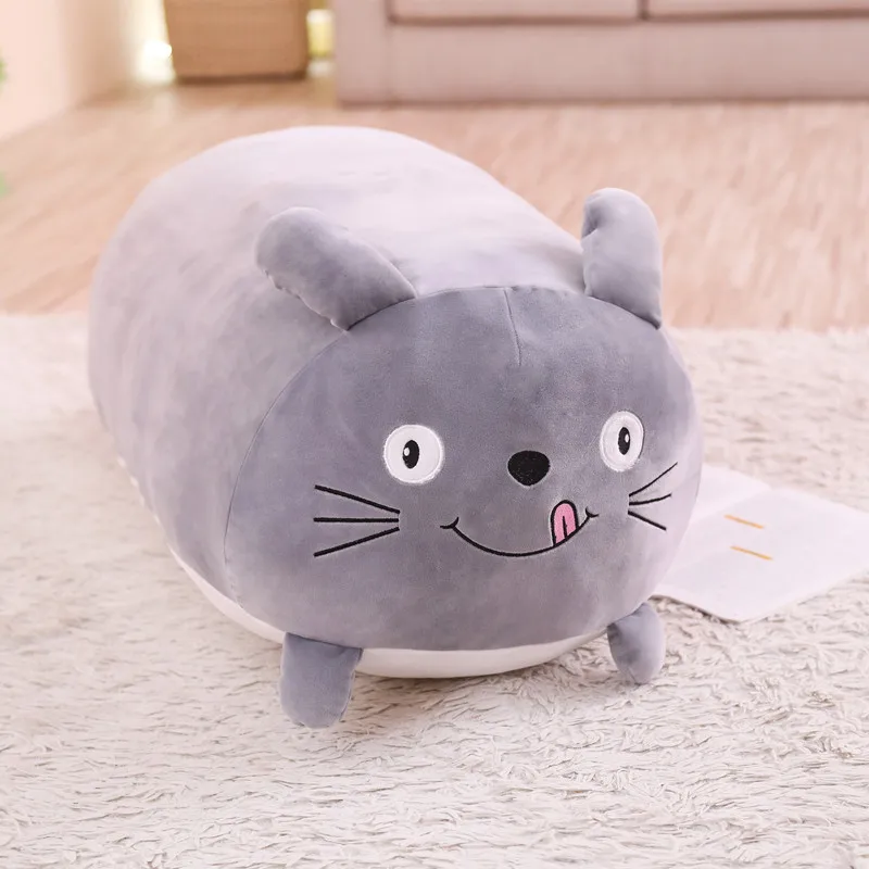 totoro 60/90 см Новые гигантские милые плюшевые игрушки чучело кукла Симпатичный кот собака свинья торото диван подушка дети Успокаивающая игрушка домашний декор - Цвет: totoro