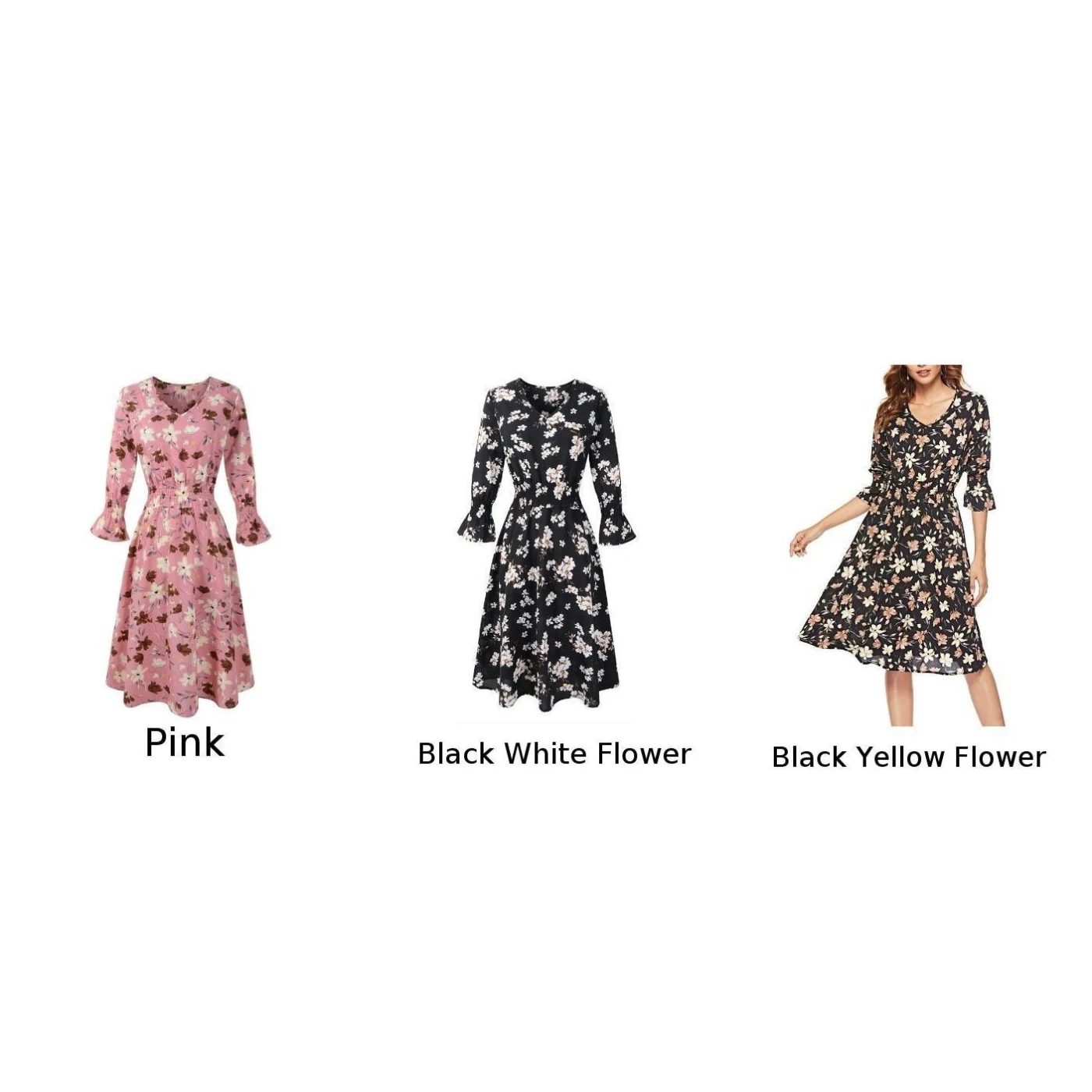 Женское Платье Коктейльное Летнее шифоновое 3/4 рукавами Открытое платье без