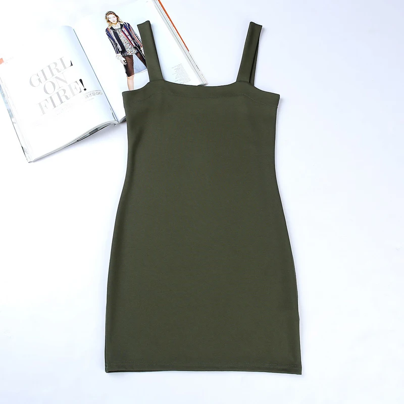 skitzyou Sexy Sleeveless Women White Bodycon Mini Basic Dress Black Spaghetti Strap Off Shoulder 2018 Summer Sheath Party | Женская
