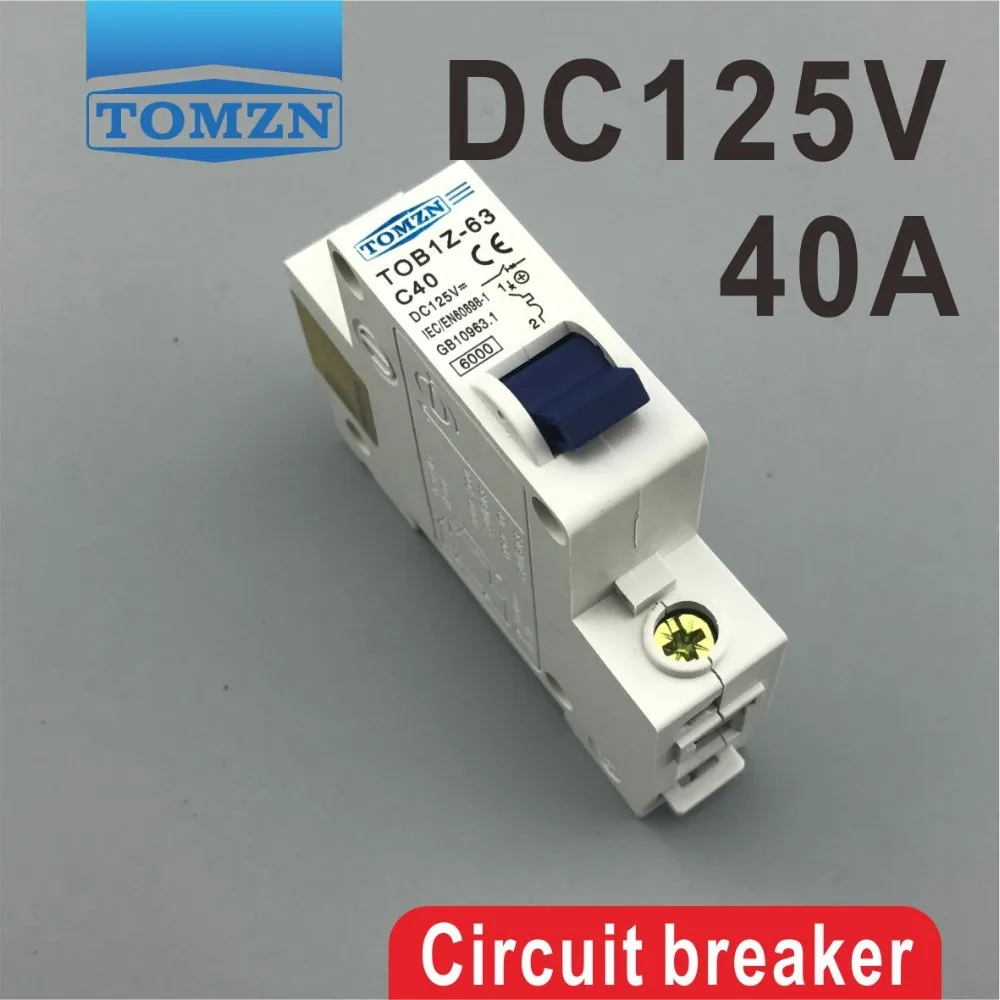Автоматический выключатель MCB постоянный ток 125 В 1P 40 А|breaker sf6|breaker mcbbreaker hammer |