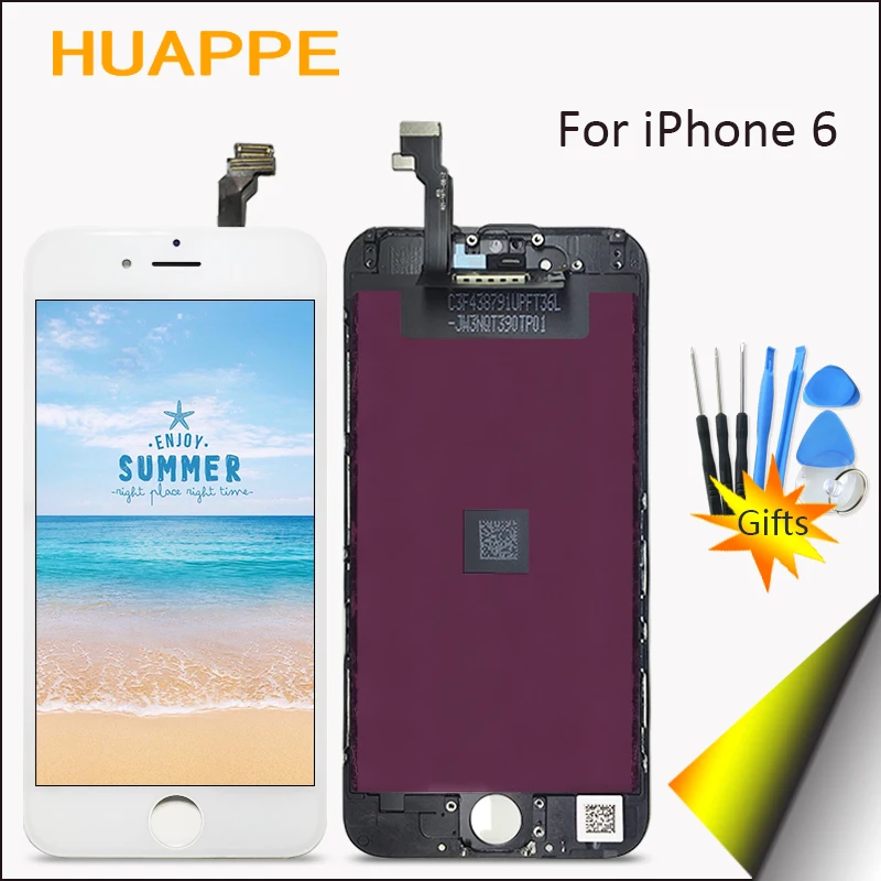 HUAPPE AAAA Высокое качество без битых пикселей ЖК-дисплей для iPhone 6 Дисплей Сенсорный