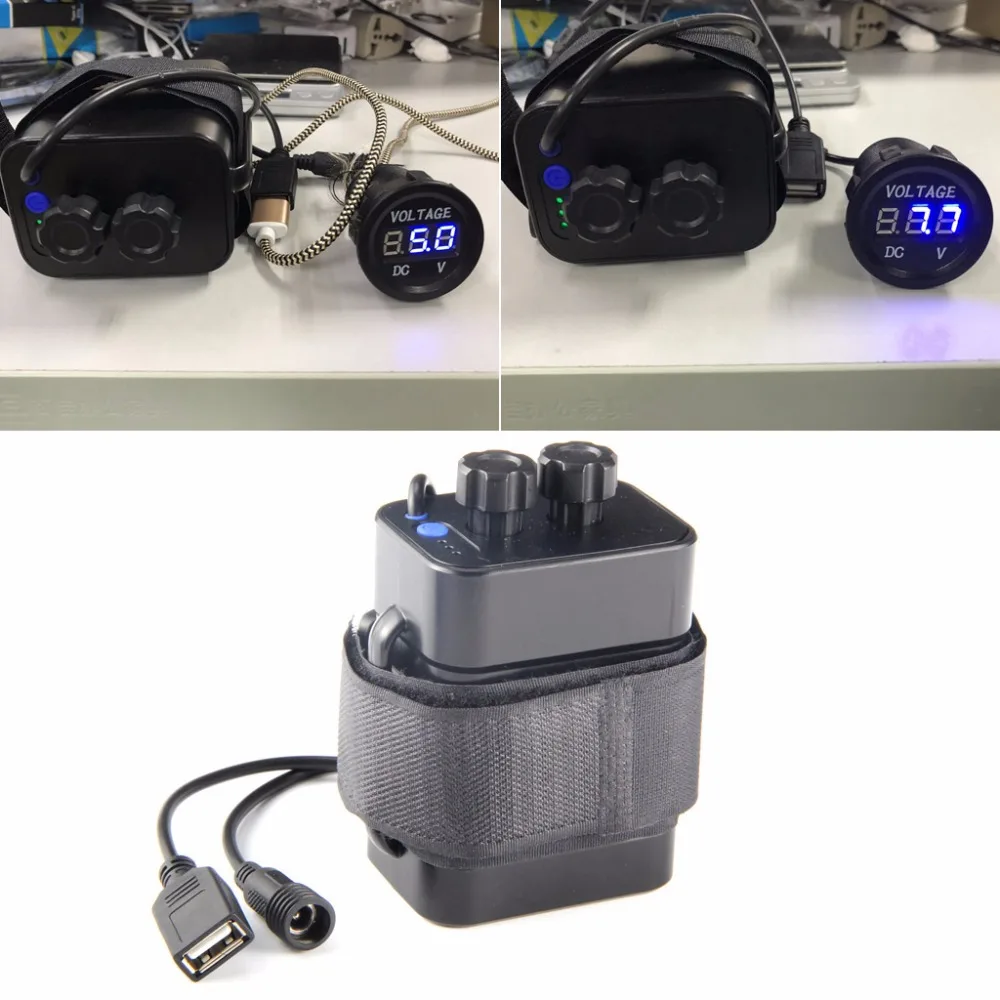 Водонепроницаемый чехол для хранения батареи DC 8 4 V USB 6x18650 держатель коробки