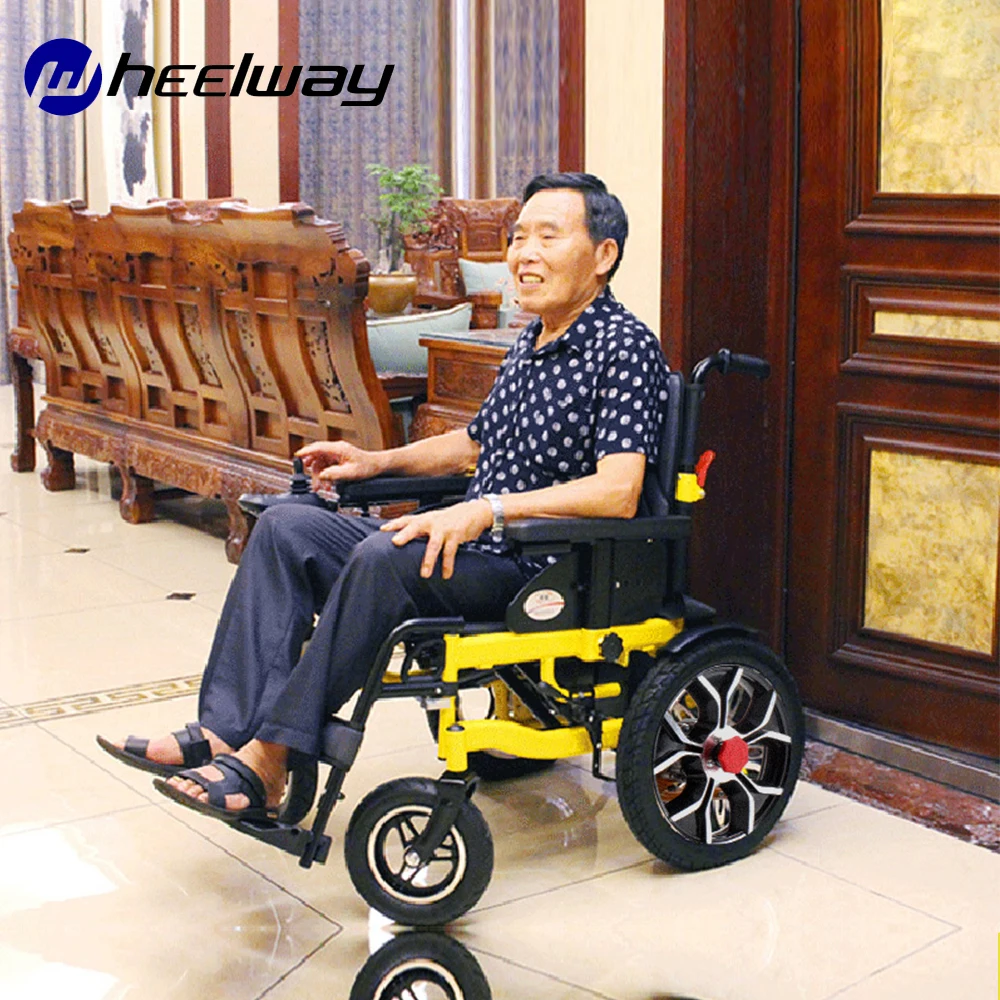 Foldable portable electric wheelchair elderly disabled automatic intelligent lithium battery four-wheeled scooter | Спорт и