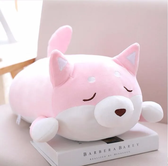 Kawaii 40/60 см мягкий Шиба милый жир Шиба ину собака плюшевые игрушки мягкие Kawaii животные мультфильм Подушка подарок для детей Детские - Цвет: B